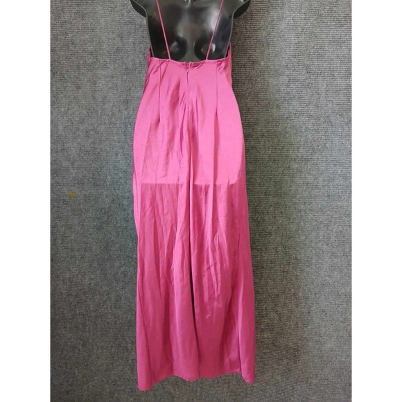 LIONESS Slip Dress Walk the Line Berry Magenta Pink Cowl Neck Size M Fairy Sexy - Picture 4 of 7